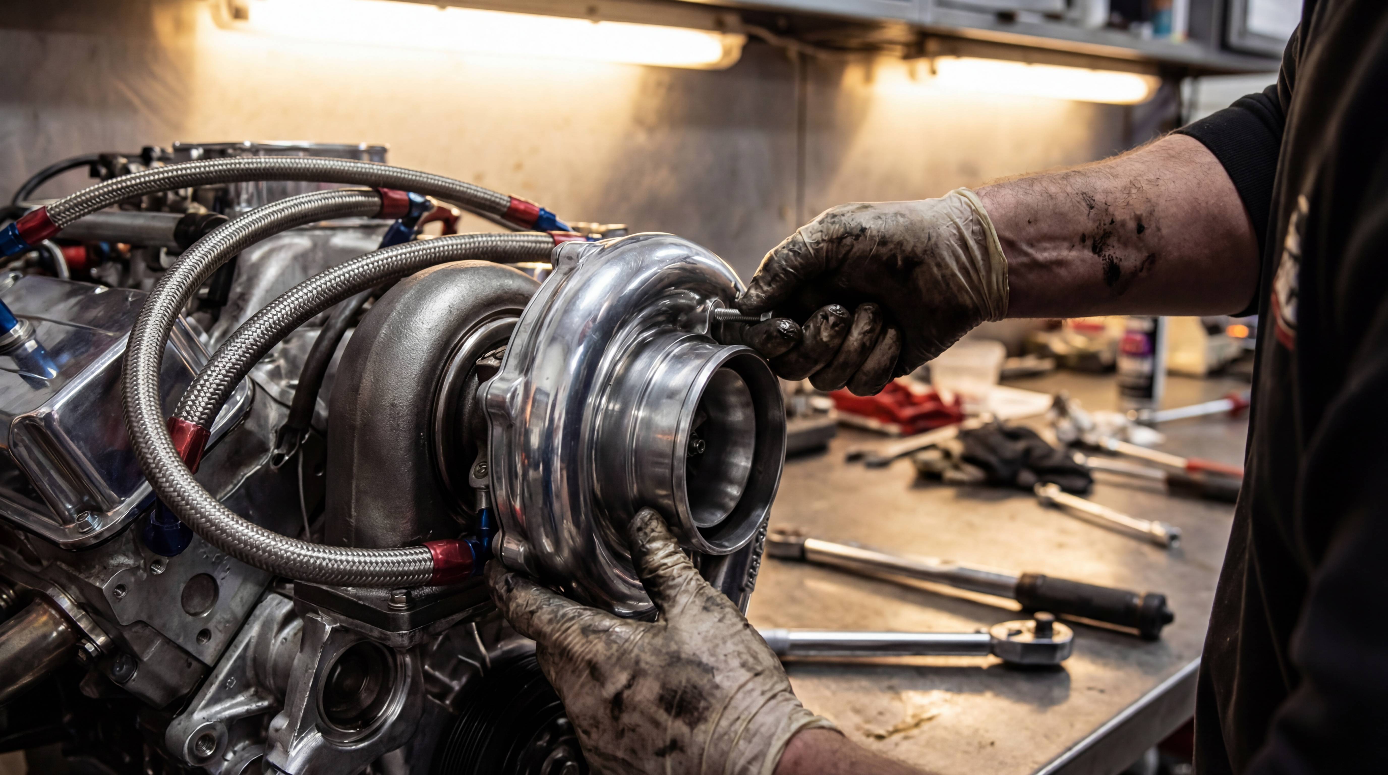 小蓝视频修车改装视频-涡轮增压器安装